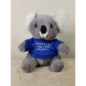 Koala Stuffed Animal Plush 8" Australia Fox Atlanta Steven Smith Gray Blue